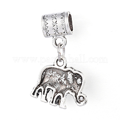 Tibetan Style Alloy European Dangle Charms&nbsp;PALLOY-I181-074AS