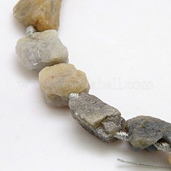 Natural Raw Rough Gemstone Labradorite Beads Strands&nbsp;G-L159-11
