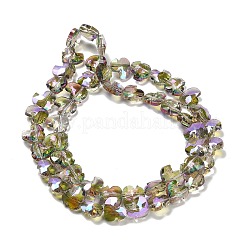 Electroplate Glass Beads Strands&nbsp;EGLA-P066-03A-HP03