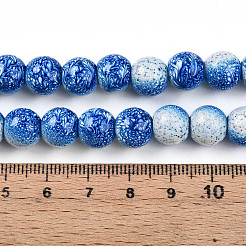 Transparent Baking Paint Glass Beads Strands&nbsp;DGLA-N009-10mm-07