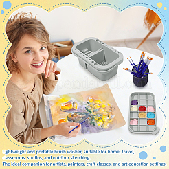 2Pcs Plastic Multi-functional Paint Brush Cleaners&nbsp;AJEW-WA0004-74
