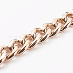 Handmade UV Plating ABS Plastic Curb Chain&nbsp;AJEW-JB00948-03