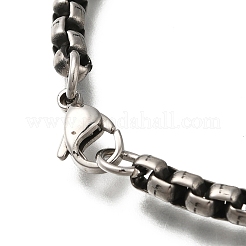 304 Stainless Steel Box Chain Bracelets for Men&nbsp;BJEW-B096-33B-AS