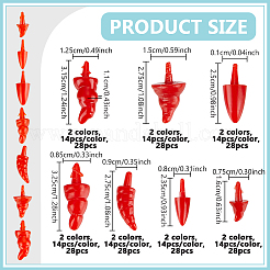 196Pcs 14 Styles Resin Doll Noses&nbsp;DIY-GA0008-24