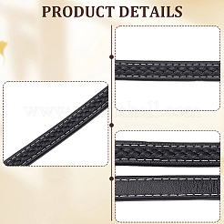 1M Flat Double-Deck Micro Fibe Imitation Leather Cord&nbsp;LC-CL0001-06B