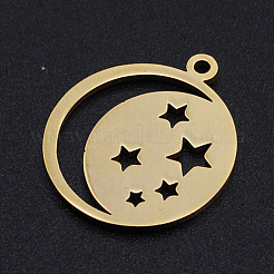 201 Stainless Steel Laser Cut Pendants&nbsp;STAS-S105-T968-2