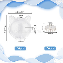 DIY Blank Kitten Wish Bottle Pendant Making Kit&nbsp;DIY-PH0022-28