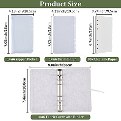 Cloth Binder Notebooks&nbsp;DIY-CP0013-05A