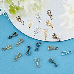 120Pcs 3 Colors Brass Ice Pick Pinch Bails&nbsp;FIND-SC0002-99