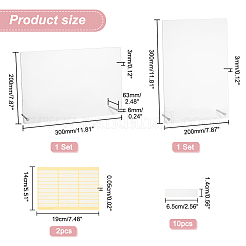 2 Sets 2 Style Assembled Acrylic Nail Art Display Rack&nbsp;ODIS-PH0001-65