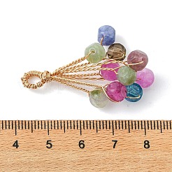 Natural Multicolor Tourmaline Dice Pendants&nbsp;PALLOY-JF05534
