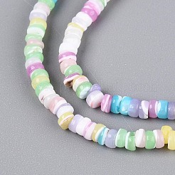 Natural Trochid Shell/Trochus Shell Beads Strands&nbsp;SSHEL-N040-21A