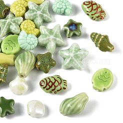26Pcs 13 Styles Handmade Porcelain Beads&nbsp;PORC-FS0001-41