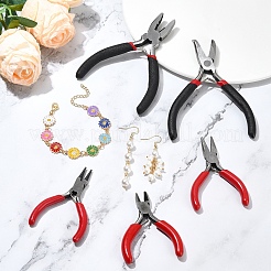 5Pcs 5 Styles Carbon Steel Jewelry Pliers&nbsp;AJEW-YW0001-19