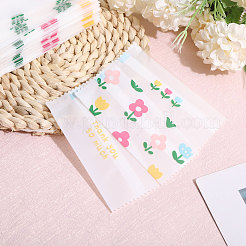 200Pcs OPP Flower Nougat Candy Packaging Bags&nbsp;ABAG-WH0039-28