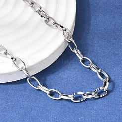 4.5MM 201 Stainless Steel Cabale Chain Necklaces for Unisex&nbsp;NJEW-K302-20P