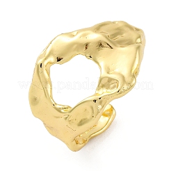 Textured Brass Cuff Finger Rings for Women&nbsp;RJEW-G337-29G