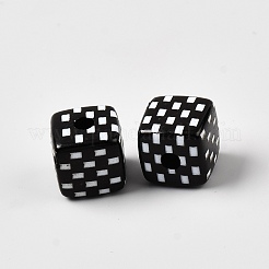 Opaque Acrylic Beads&nbsp;SACR-WH0008-25B