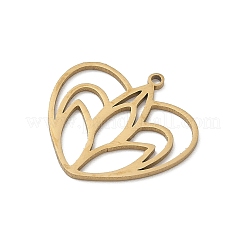 304 Stainless Steel Pendants&nbsp;STAS-E525-02A-G