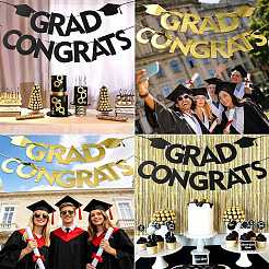 Word Congrats Grad Paper Hanging Banner&nbsp;TH-FZC50F9-01A