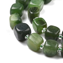Natural Green Jasper Beads Strands&nbsp;G-K323-03