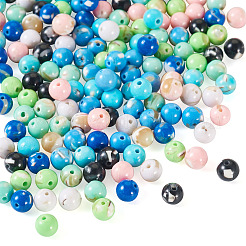 160Pcs 8 Colors Assembled Synthetic Stone and Trochus Shell Beads&nbsp;G-TA0002-31D