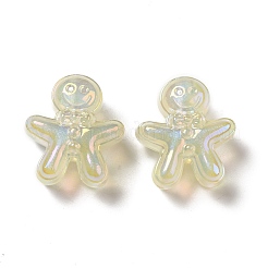 UV Plating Rainbow Iridescent Acrylic Beads&nbsp;PACR-M002-11F