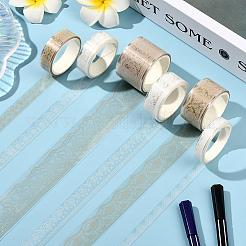 1Bag Lace Patterns PET Floral Decorative Tape Set&nbsp;AJEW-SP0002-74E