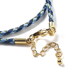 Polyester Cord Braided Necklace Makings&nbsp;MAK-L043-03G-17