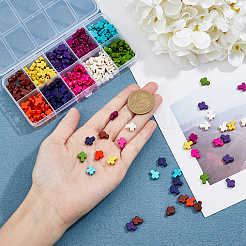 250Pcs 10 Colors Synthetic Turquoise Beads&nbsp;TURQ-DC0001-01