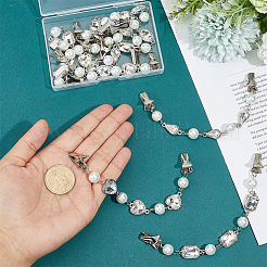 8Pcs 4 Styles Alloy Cardigan Clips&nbsp;HJEW-PH02390