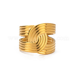 Adjustable 304 Stainless Steel Open Cuff Rings for Women&nbsp;NR2128