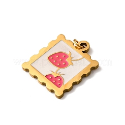 304 Stainless Steel Enamel Pendants&nbsp;STAS-B093-10G-01