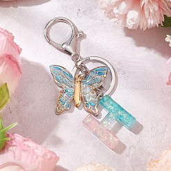 Butterfly Shape Resin & Acrylic Keychain&nbsp;X1-KEYC-JKC01067-07