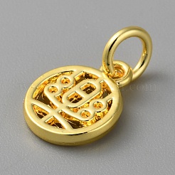 Alloy Pendants with Chinese Characters&nbsp;LS-FIND-WH0159-63G-25