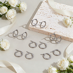 304 Stainless Steel Hypoallerg Hoop Earrings&nbsp;EJEW-UN0005-39B