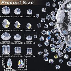 140Pcs 14 Styles Electroplate Glass Beads Strands&nbsp;EGLA-SZ0001-40