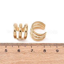 304 Stainless Steel Triple C-Shaped Cuff Earrings&nbsp;EJEW-K268-82G