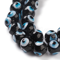 Handmade Evil Eye Lampwork Bead Strands&nbsp;LAMP-M015-02D