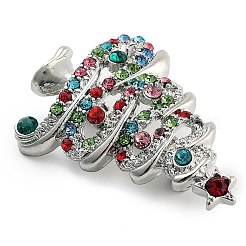 Christmas Theme Alloy Colorful Rhinestone Brooches&nbsp;JEWB-S022-02B-P
