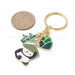 Panda Alloy Enamel Pendants Keychain&nbsp;KEYC-JKC00576