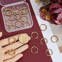 10 Pairs Ion Plating(IP) 304 Stainless Steel Huggie Hoop Earrings&nbsp;EJEW-BBC0002-19C