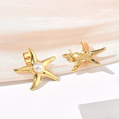 304 Stainless Steel Stud Earrings&nbsp;SA-CBA46AF-05G-01