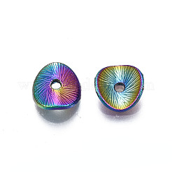 Rack Plating Rainbow Color Alloy Beads&nbsp;PALLOY-S180-352