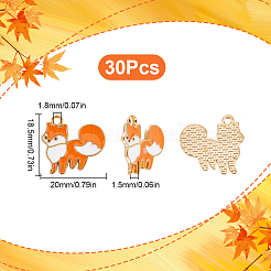 30Pcs Thanksgiving Day Alloy Enamel Pendants&nbsp;ENAM-SC0005-82