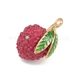 Fruit Alloy Enamel Pendants&nbsp;ENAM-P264-02H-G