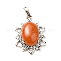 Natural Red Aventurine Pendants&nbsp;G-B033-03P-18