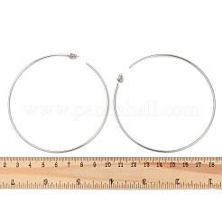 304 Stainless Steel Big Circle Stud Earrings&nbsp;EJEW-Z096-05P