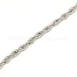 Fashionable 304 Stainless Steel Rope Chain Necklace Making&nbsp;STAS-A028-N052