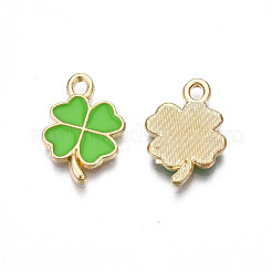 Rack Plating Alloy Enamel Pendants&nbsp;ENAM-N055-088-02LG